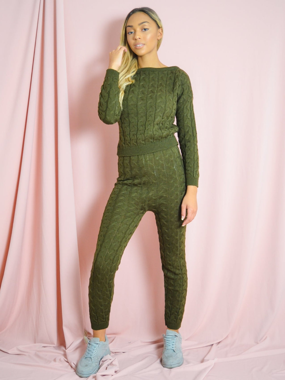 Cable Knit Top & Bottom Co-ord