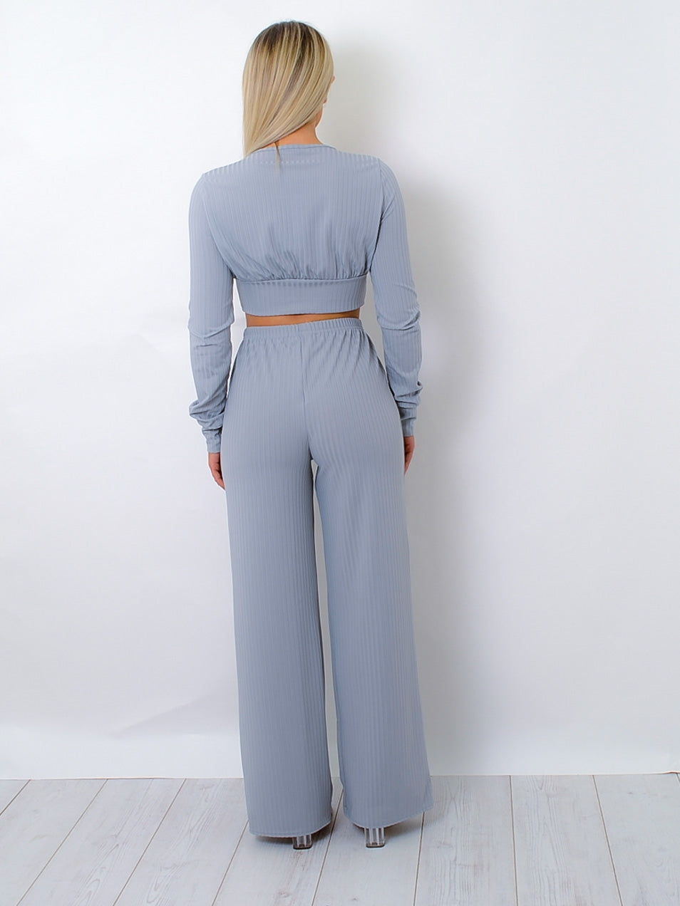 Ribbed Plunge Neck Co-ord