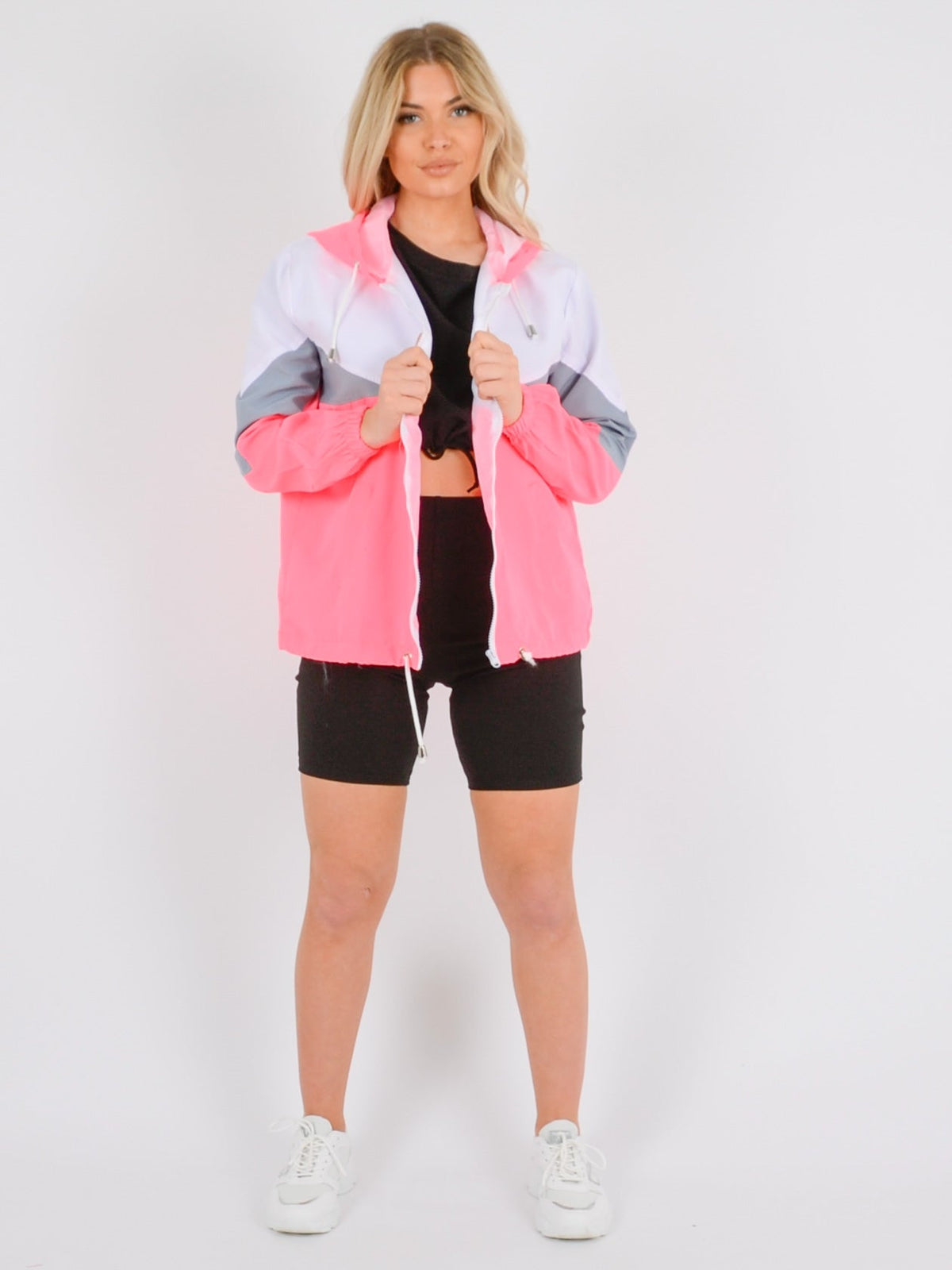 Contrast Colour Block Festival Jacket