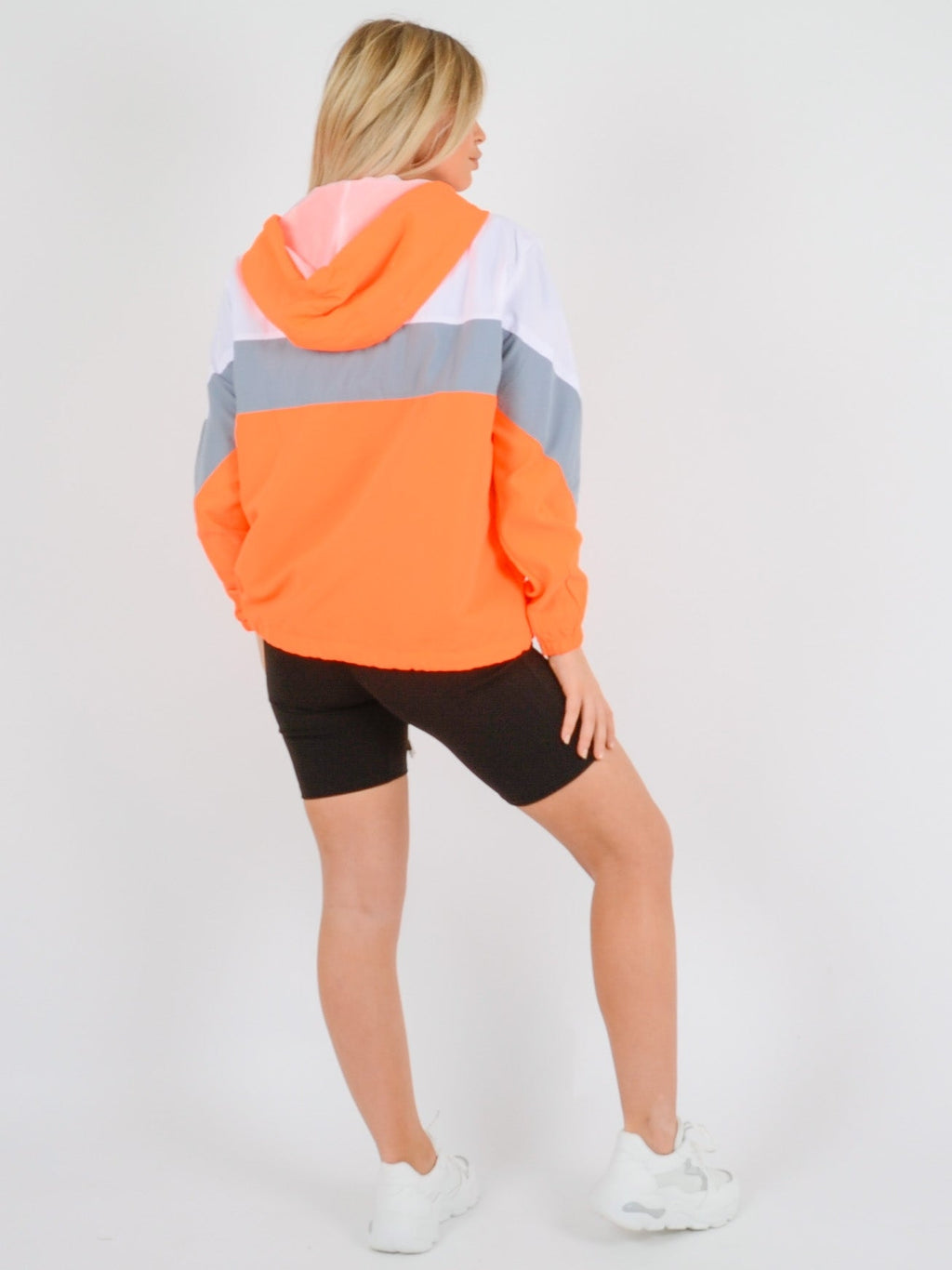 Contrast Colour Block Festival Jacket