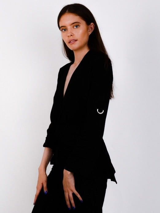 Waterfall Drawstring Blazer