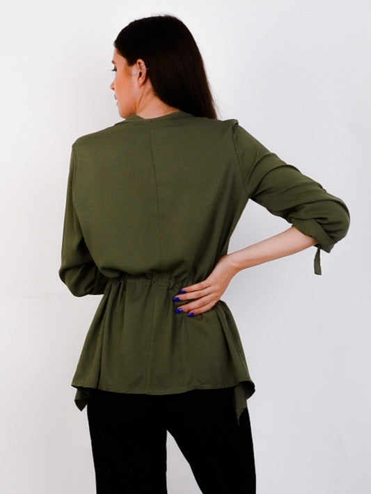 Waterfall Drawstring Blazer