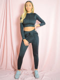 Seam Detail Jogger Lounge Set