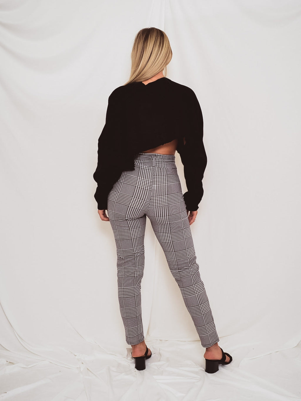 Cropped Batwing Knitted Jumper