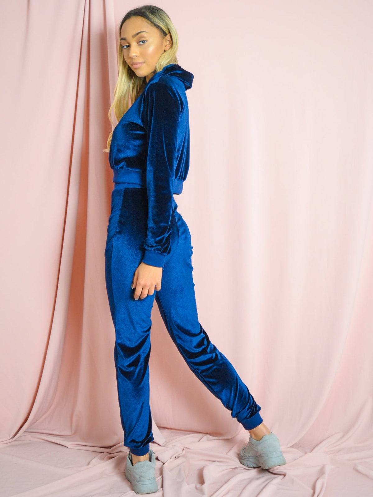 Velour Zip Hoodie & Jogger Co-ord