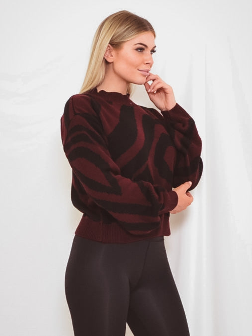 Zebra Knitted Jumper