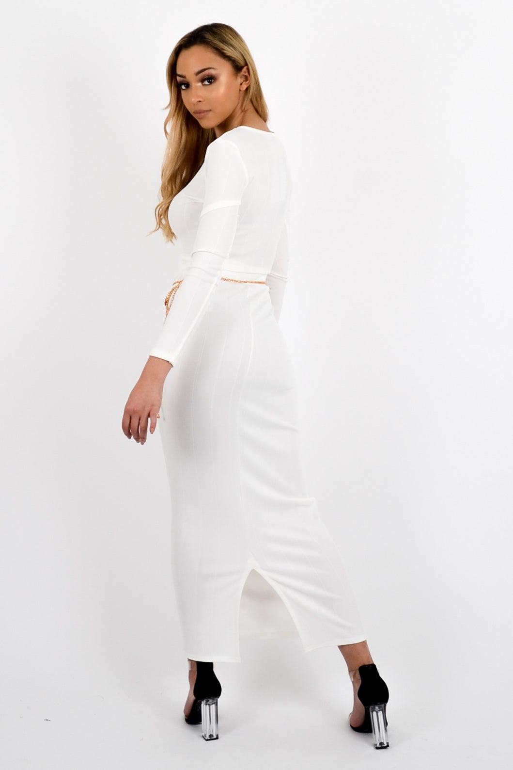 Bandage Crop Top & Skirt Co-ord