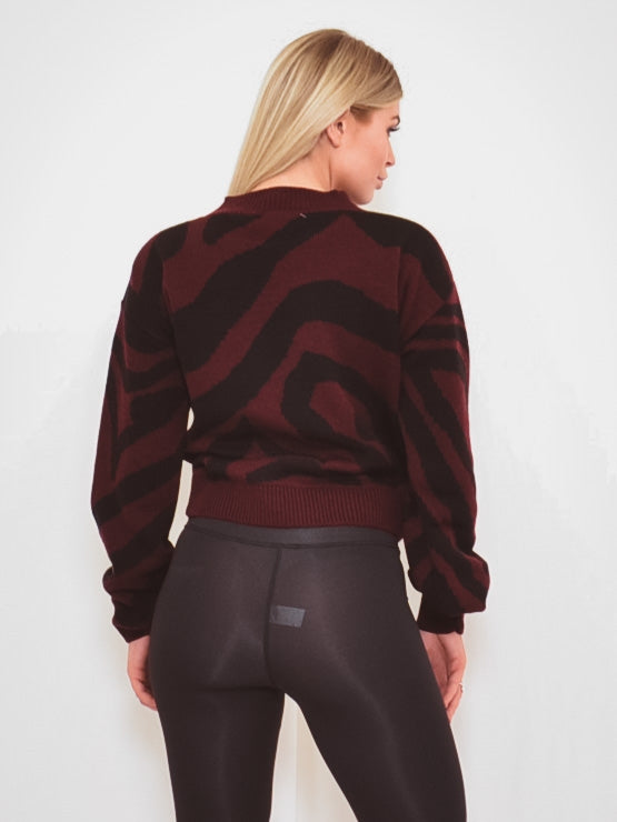 Zebra Knitted Jumper