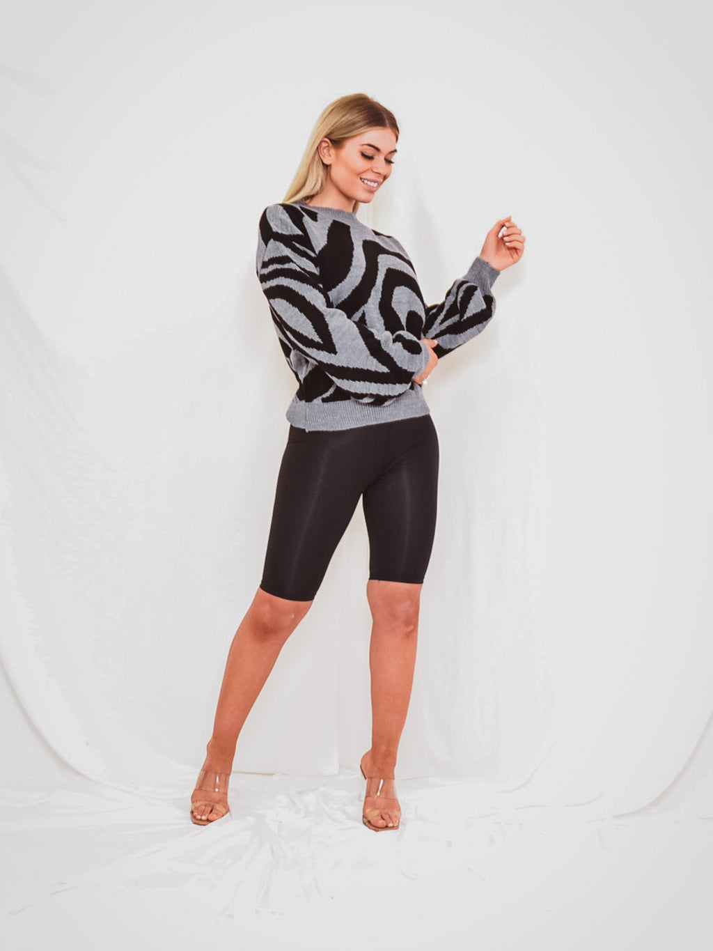 Zebra Knitted Jumper