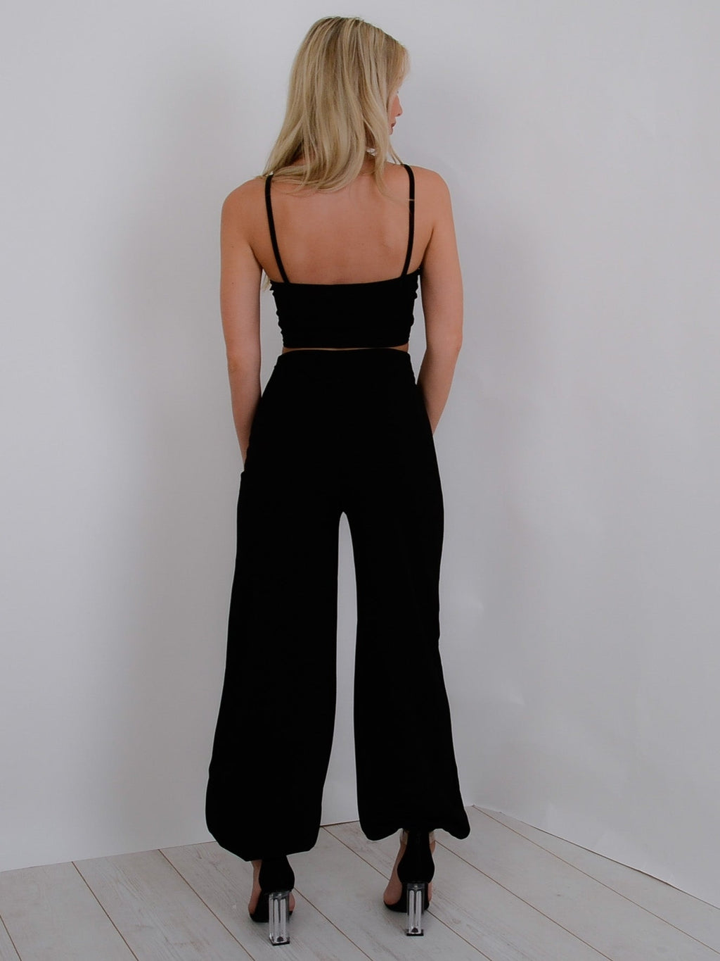 Ruched Cami Crop Top & Trouser Co-ord