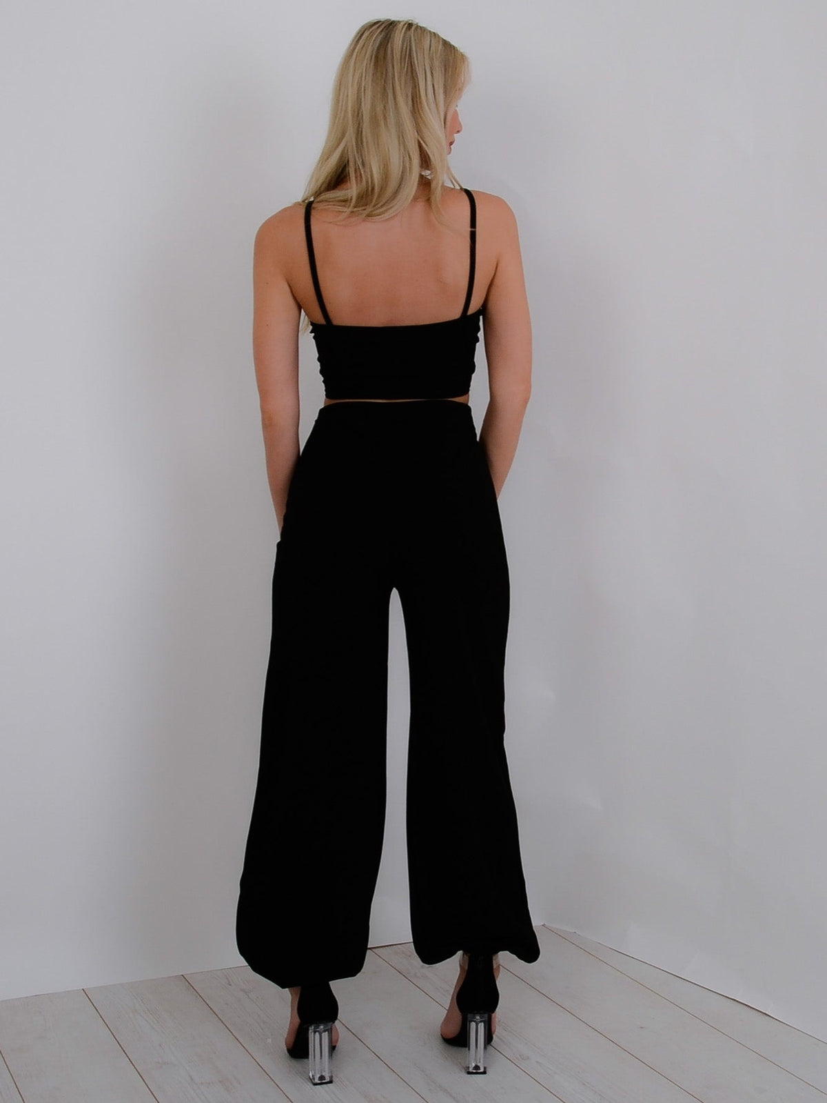 Ruched Cami Crop Top & Trouser Co-ord