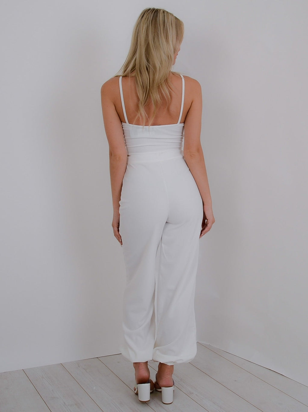 Ruched Cami Crop Top & Trouser Co-ord