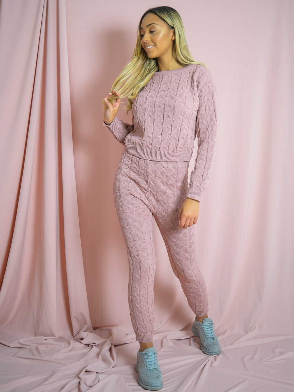 Cable Knit Top & Bottom Co-ord