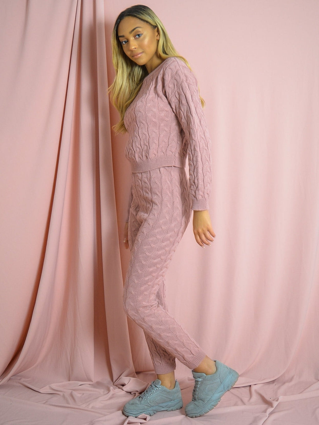 Cable Knit Top & Bottom Co-ord