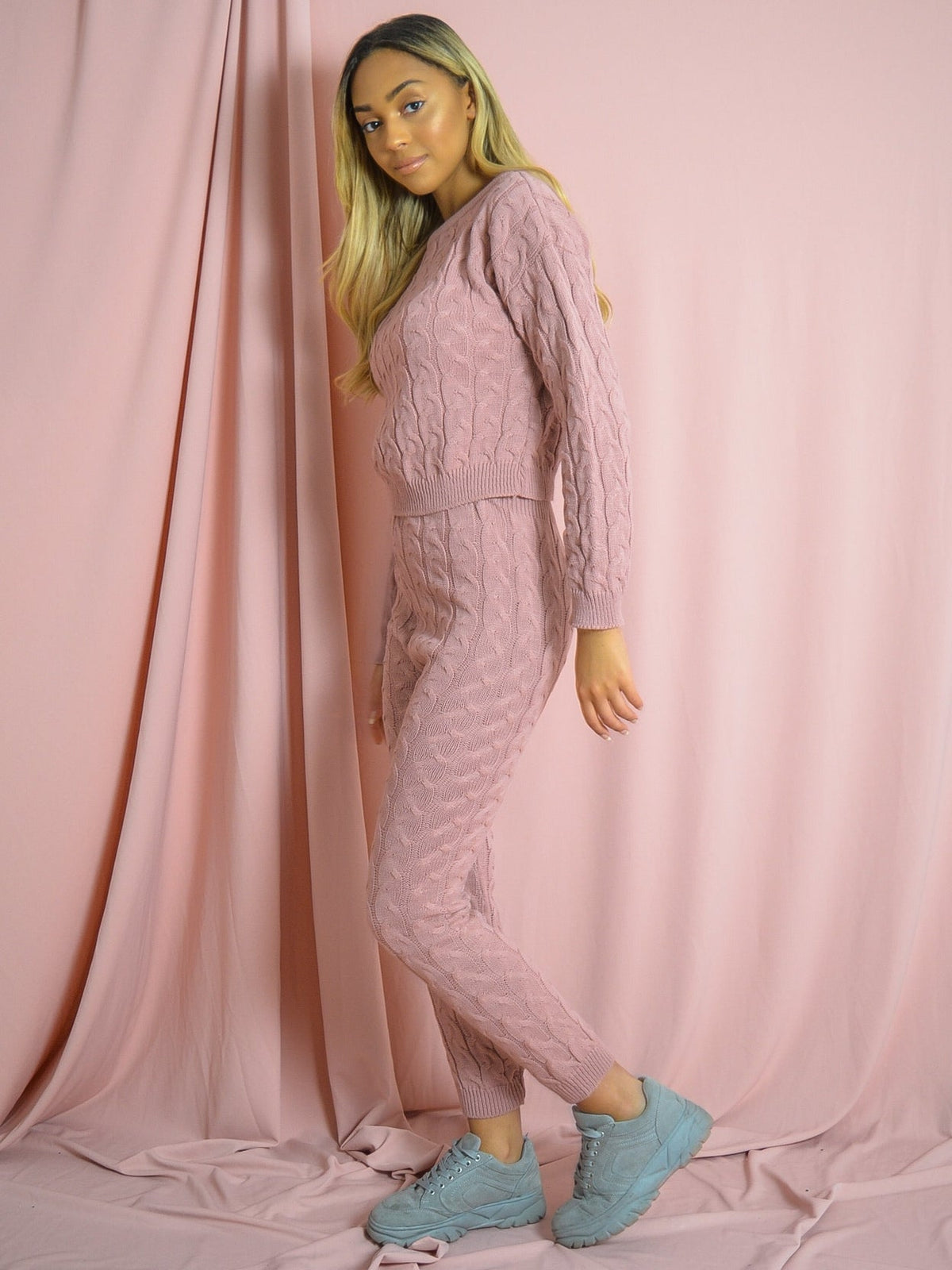 Cable Knit Top & Bottom Co-ord
