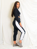 Contrast Cropped Hoodie & Trouser Co-ord