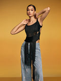 Dualine Fringe Bandage Top