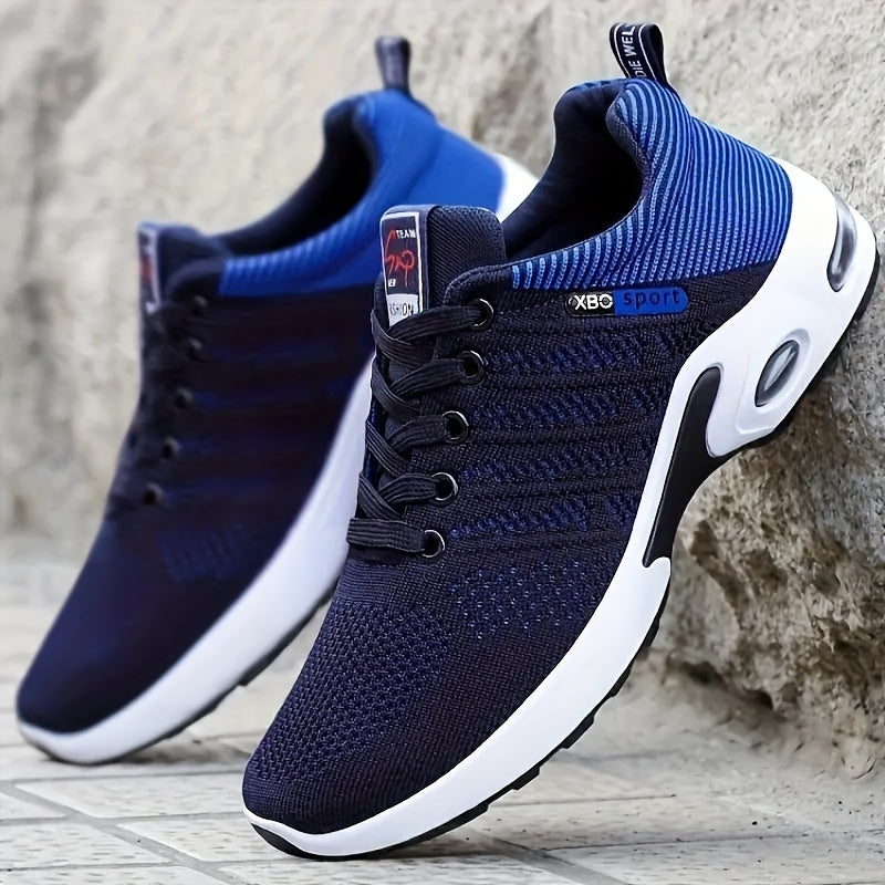 Men's Athletic Training Shoes - Comfortable Low Top Sneakers with Lace-Up Closure