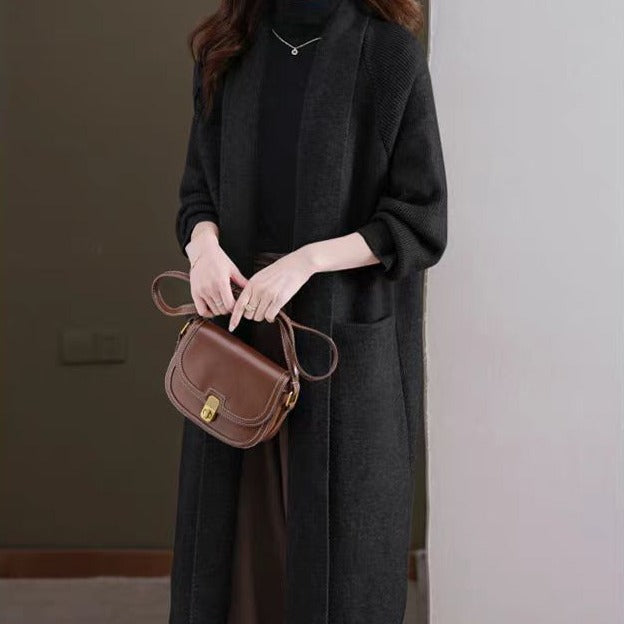 Autumn Winter Plus-Size Long Knitted Sweater