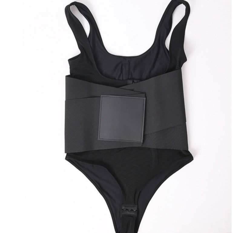 Belly Contracting Sports Waist Seal Breathable Shapewear Fitness Breasted Hip Lifting Corset