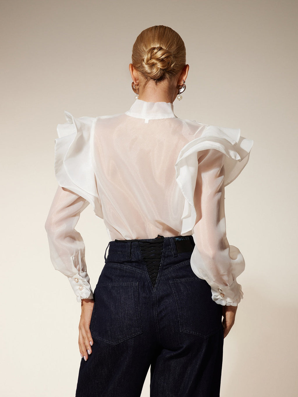 Eiko Bow Ruffle Shirt