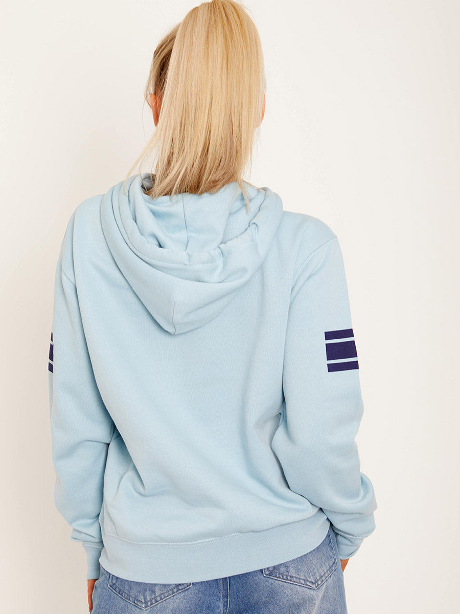 California 98 Graphic Print Fleeced Hoodie