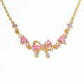 Sweet Bow Heart Rhinestone Bracelets