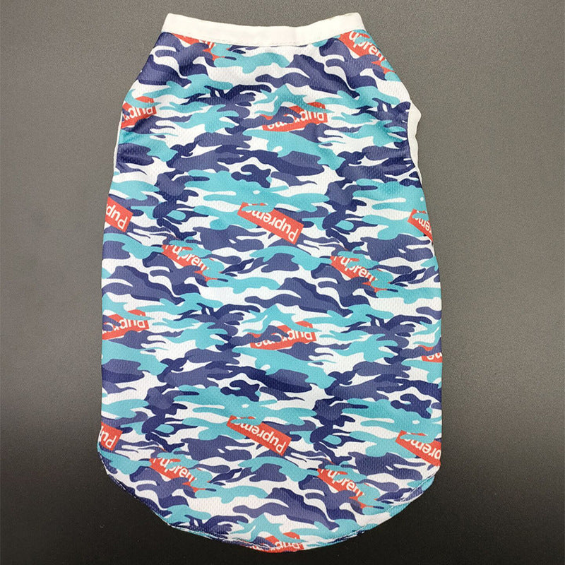 Spring And Summer Camouflage Dog Vest Clothes