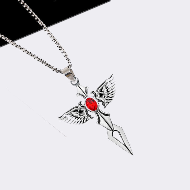 Sword Pendant Hip Hop Fashion Necklace
