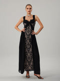 Farohildis Sleeveless Embroidered Maxi Dress