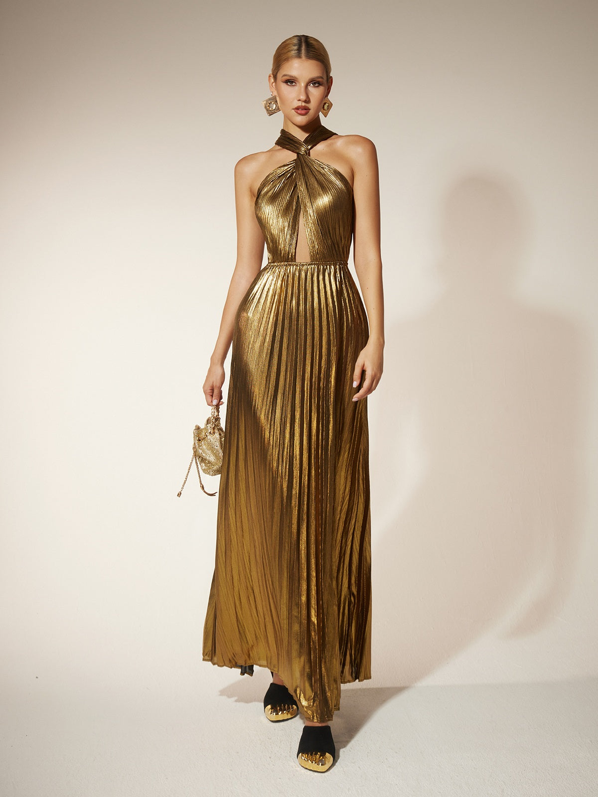 Frazilia Twisted Cutout Maxi Dress