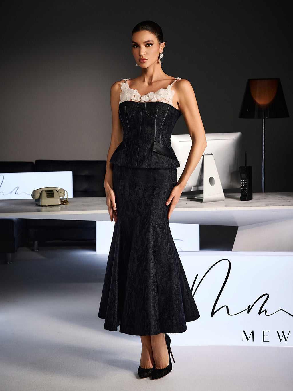 Frostara Pearl Tweed Mermaid Skirt Set