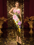 Hector Strapless Flower Skirt Set
