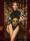 Icarus Rhinestone Sequin Bodysuit
