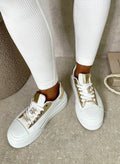 Lace Up Love Platform Trainers