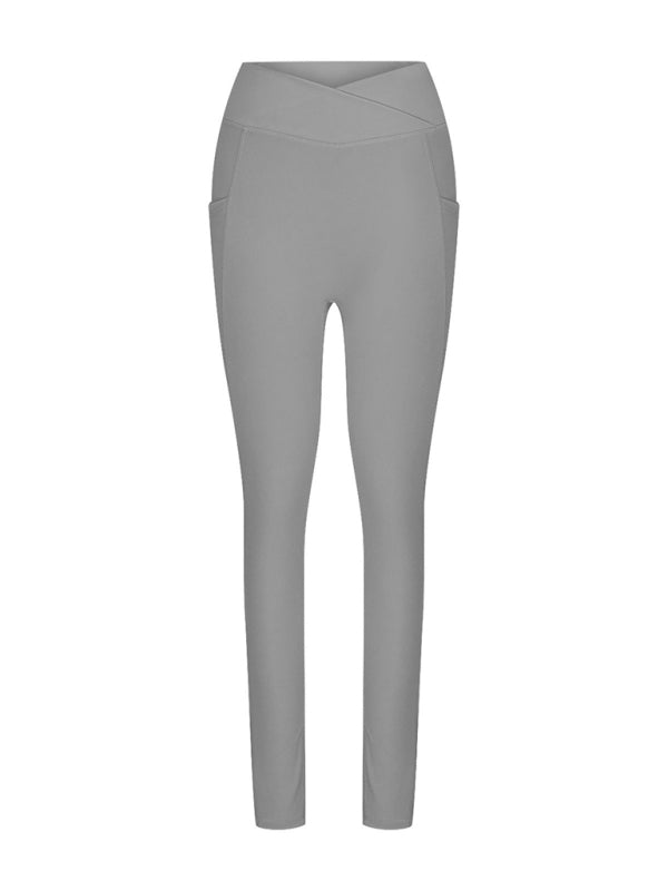 New Women's High Waist Hip Pocket Yoga Pants