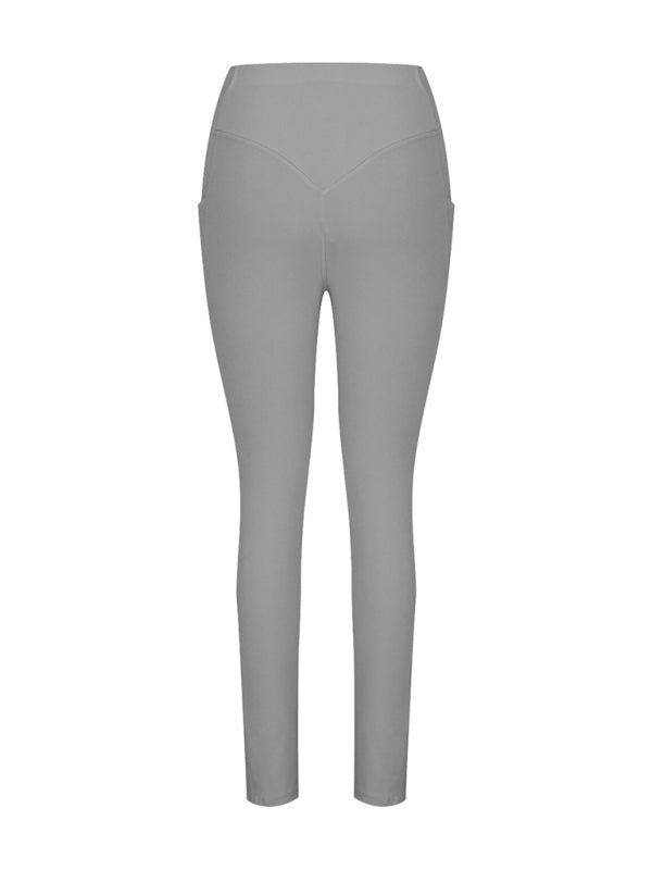 New Women's High Waist Hip Pocket Yoga Pants