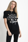 J'adore Always Slogan Printed T Shirt