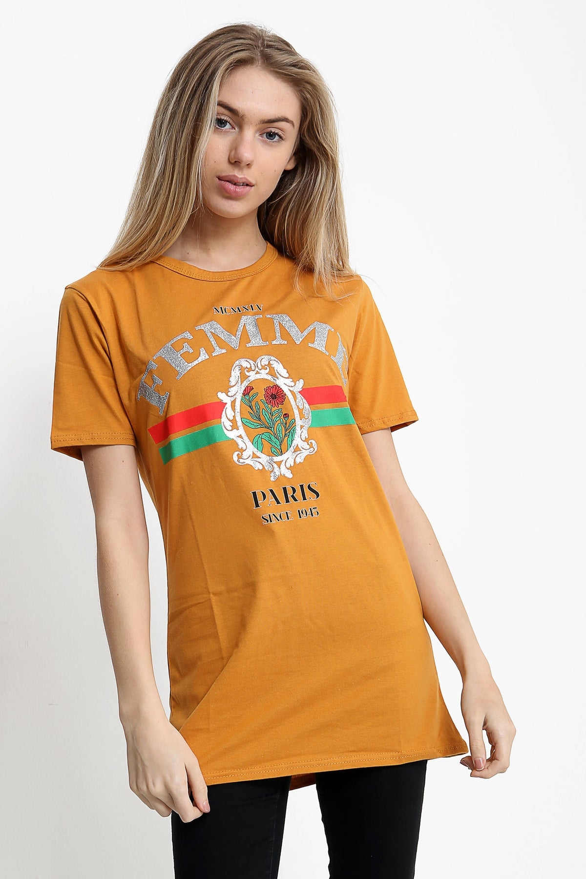 Femme Slogan Printed T Shirt