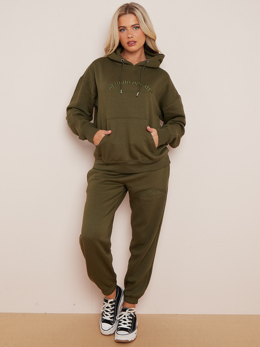 Embroidered Beyond Dreams Hooded Fleece Co-ord