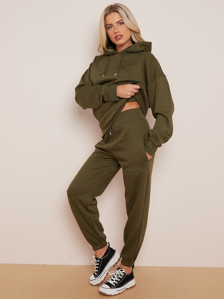 Embroidered Beyond Dreams Hooded Fleece Co-ord
