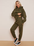 Embroidered Beyond Dreams Hooded Fleece Co-ord