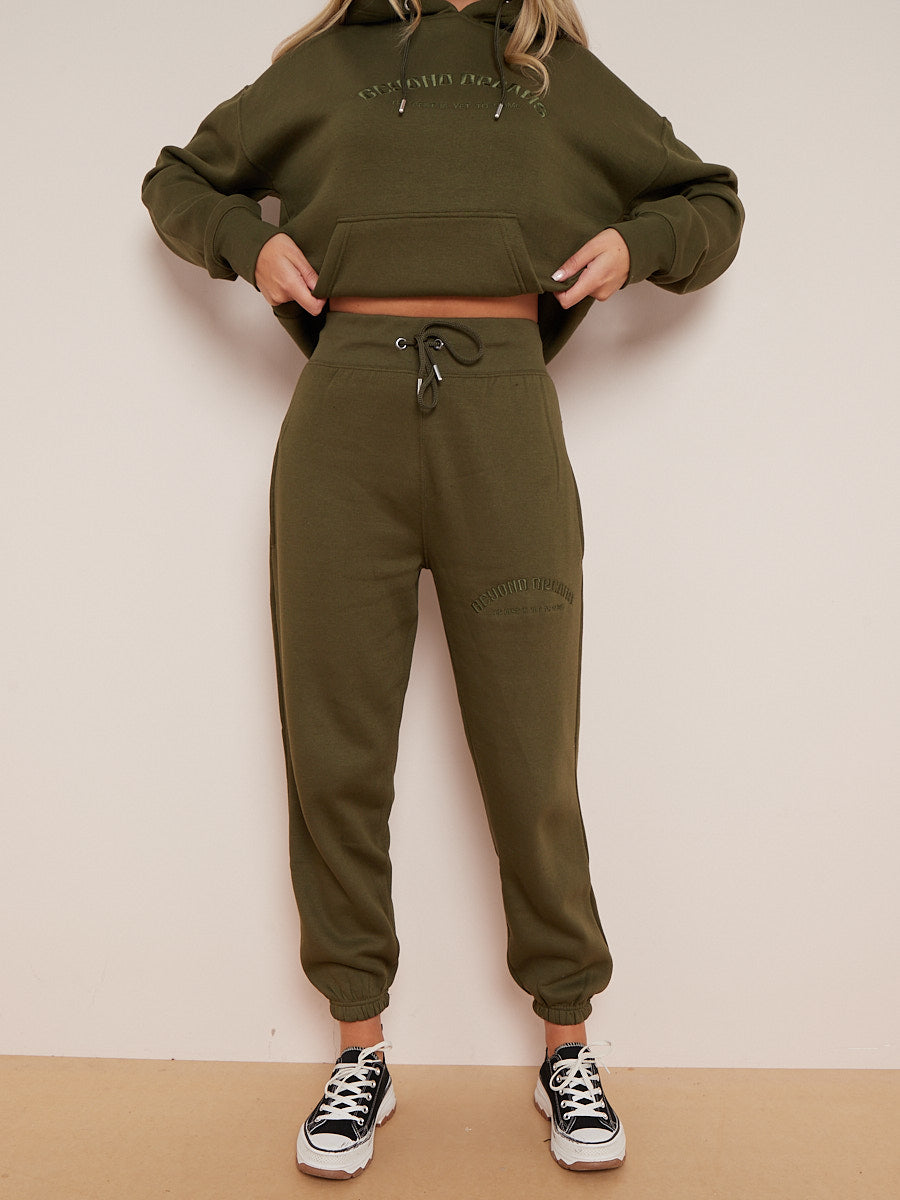 Embroidered Beyond Dreams Hooded Fleece Co-ord