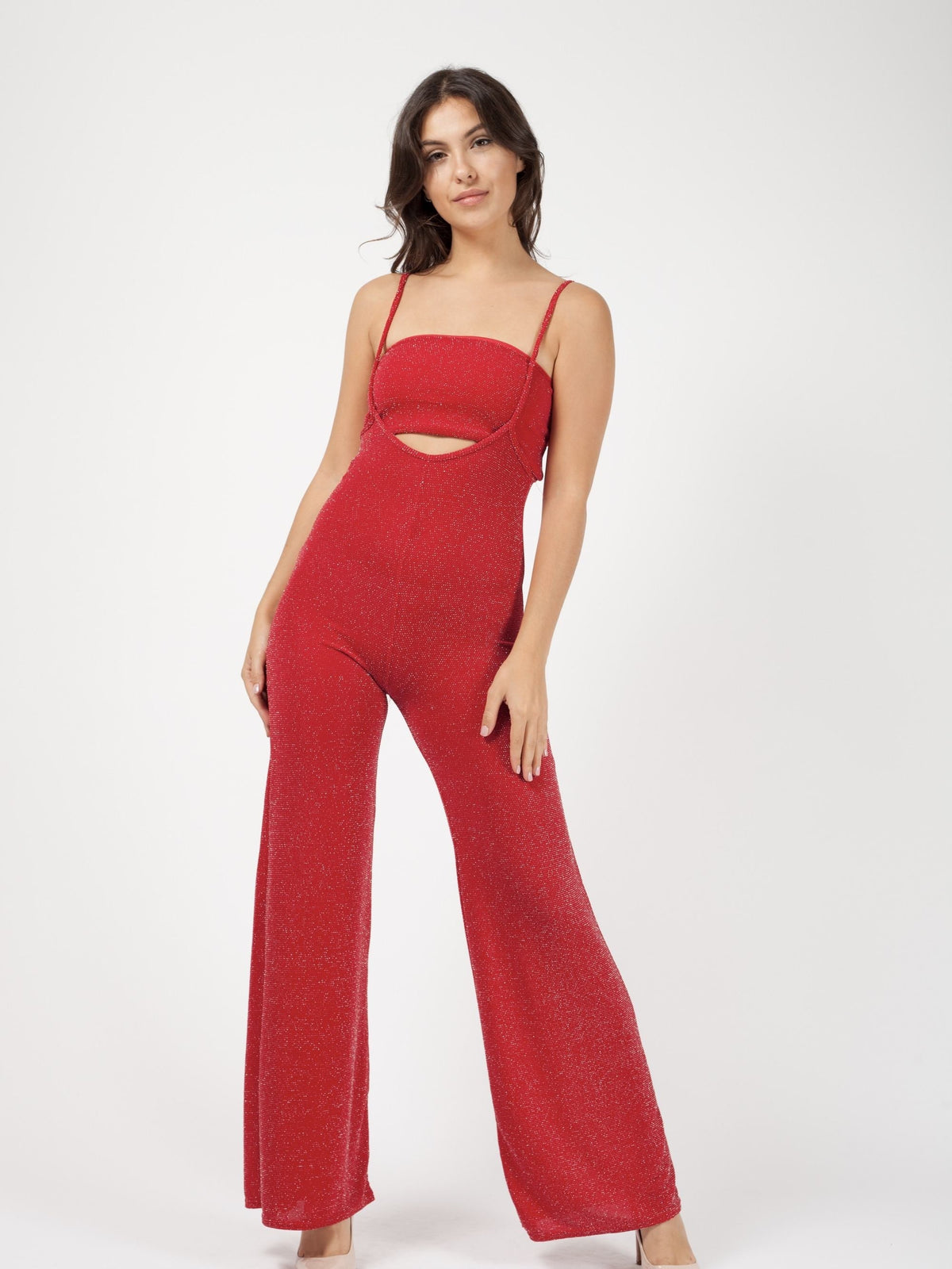 Lurex Bandeau & Jumpsuit Co-ord