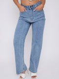 Diamante Studded Front Denim Jeans