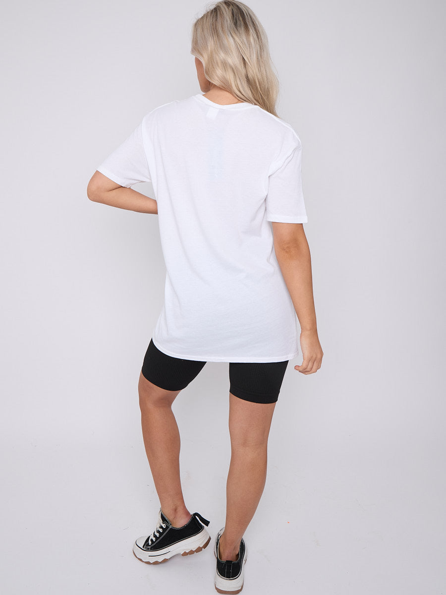 Animal Print Teddy Graphic Printed T-Shirt