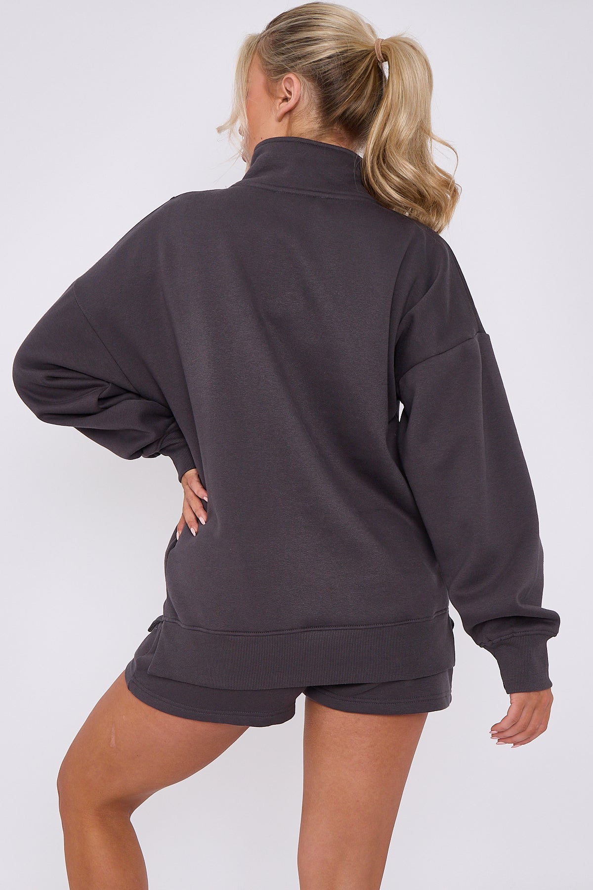 1/2 Zip Top & Shorts Fleece Co-ord