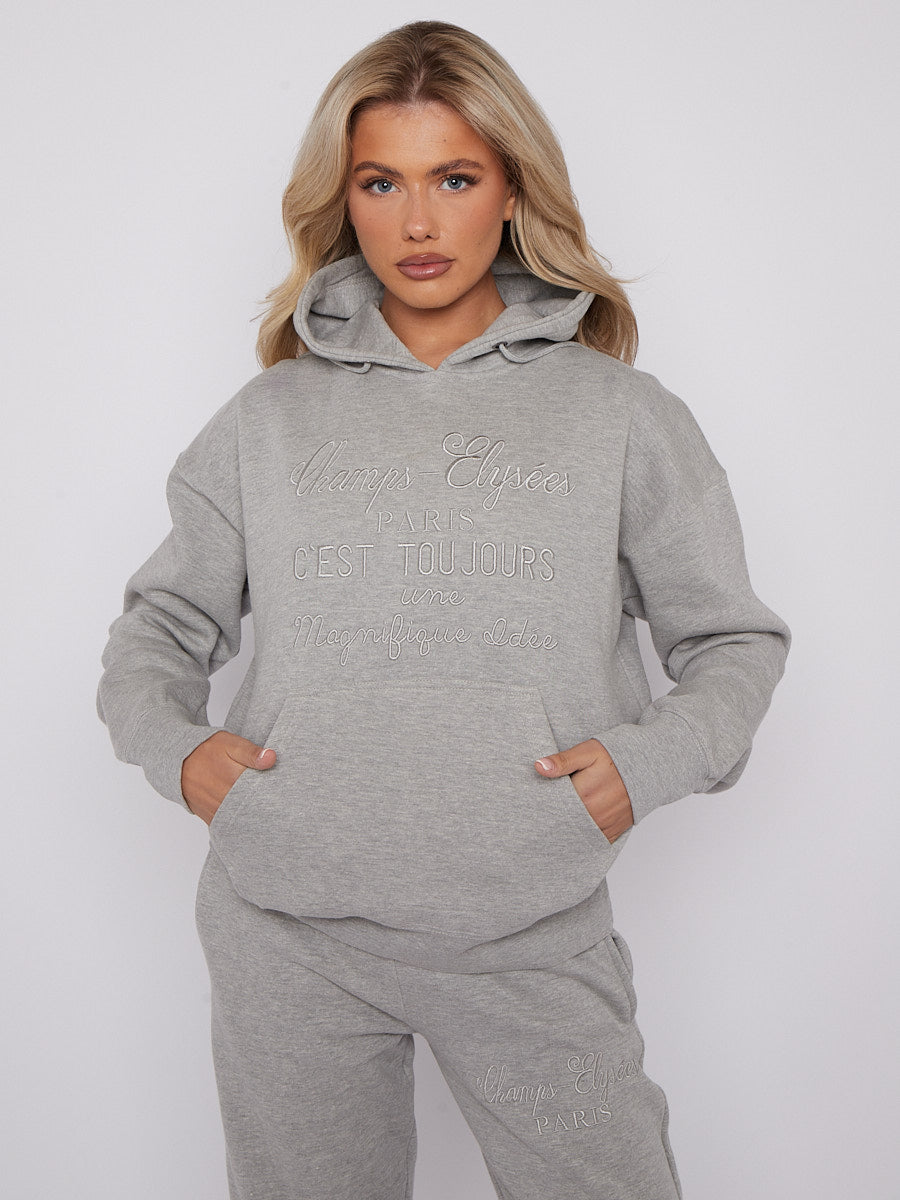 C'est Toujours Embroidered Fleece Co-ord