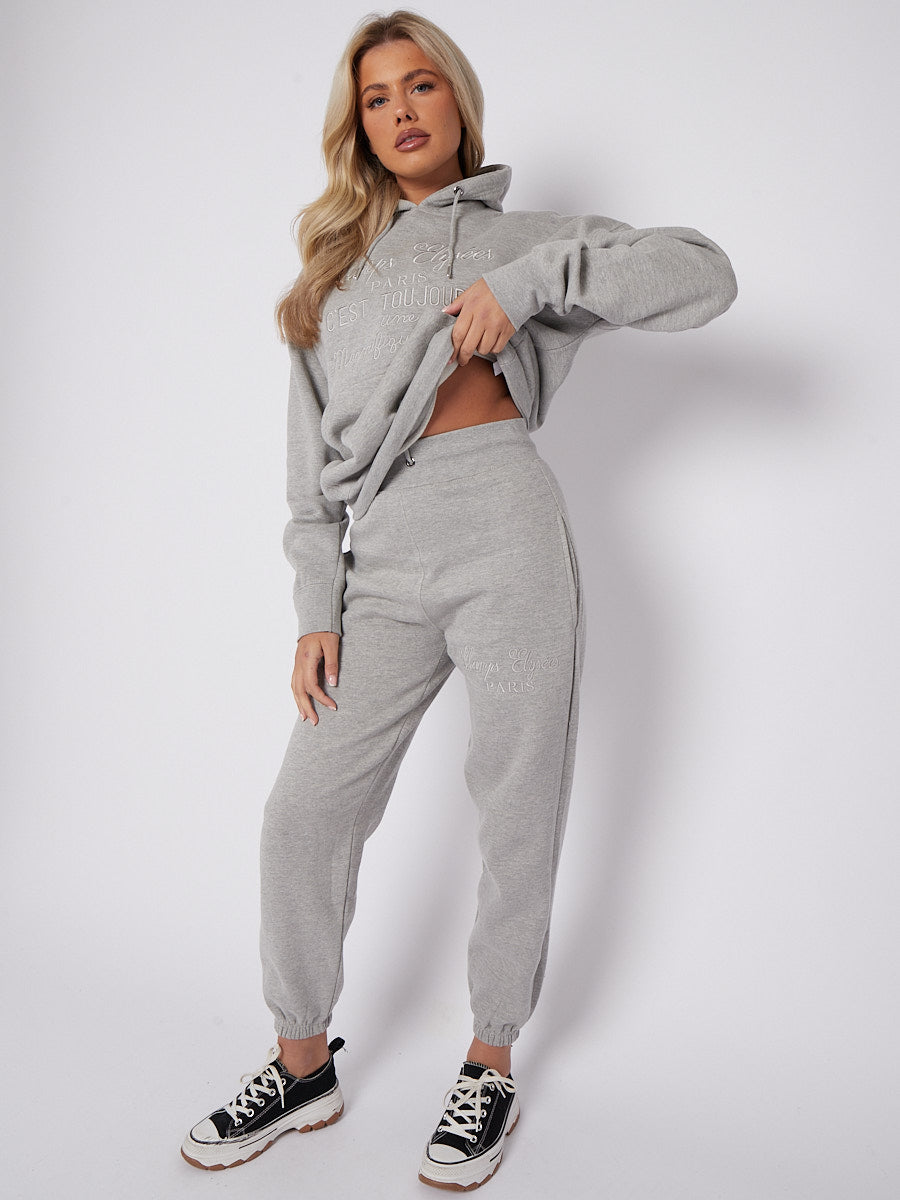 C'est Toujours Embroidered Fleece Co-ord