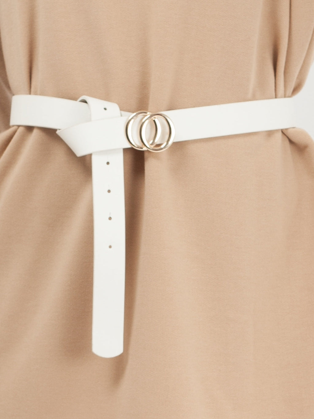 Small Double Circle Buckle Belt